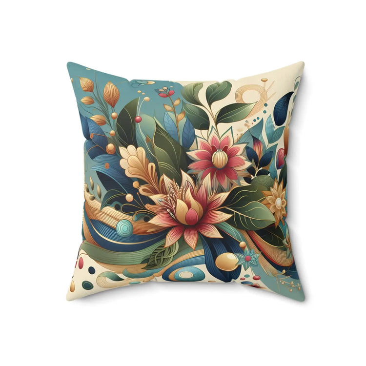DipaliZ Leaves Pattern Polyester Square Pillows 18x18