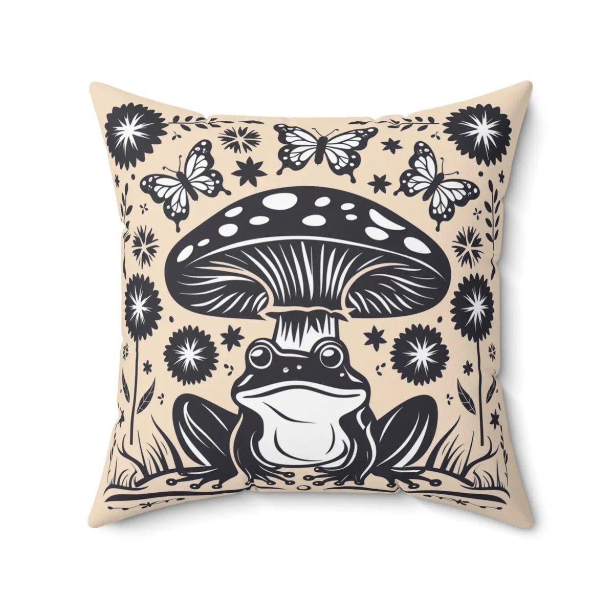 DipaliZ Frog Mushroom Pillows Stylish Frog Mushroom 18x18