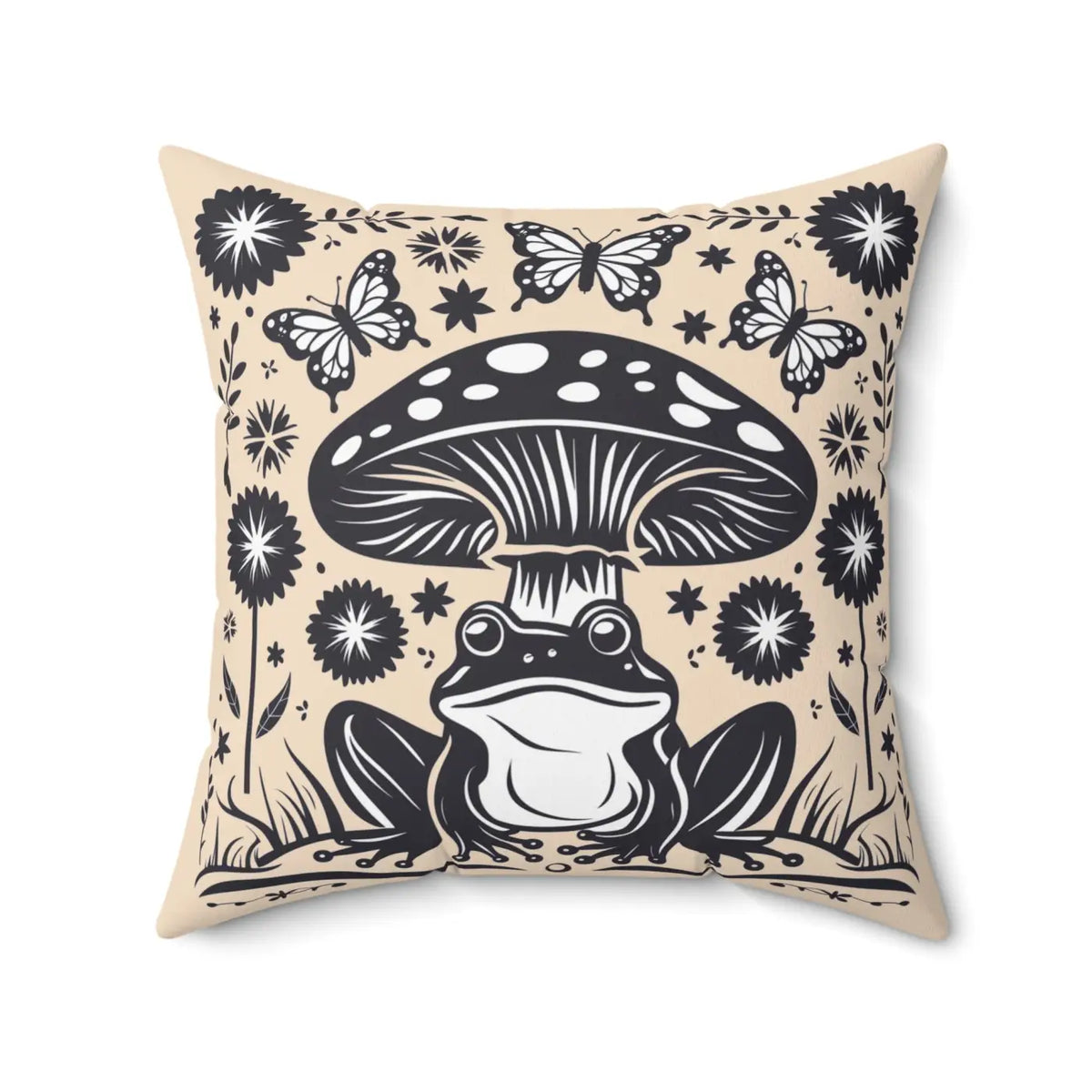 DipaliZ Frog Mushroom Pillows Stylish Frog Mushroom 18x18