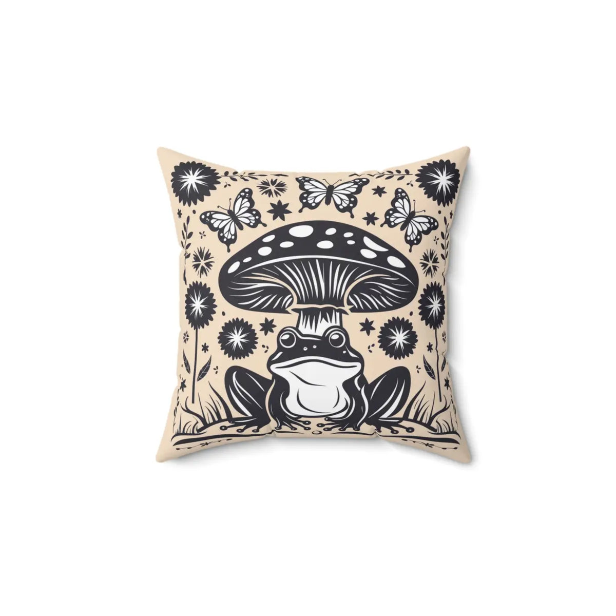 DipaliZ Frog Mushroom Pillows Stylish Frog Mushroom 18x18