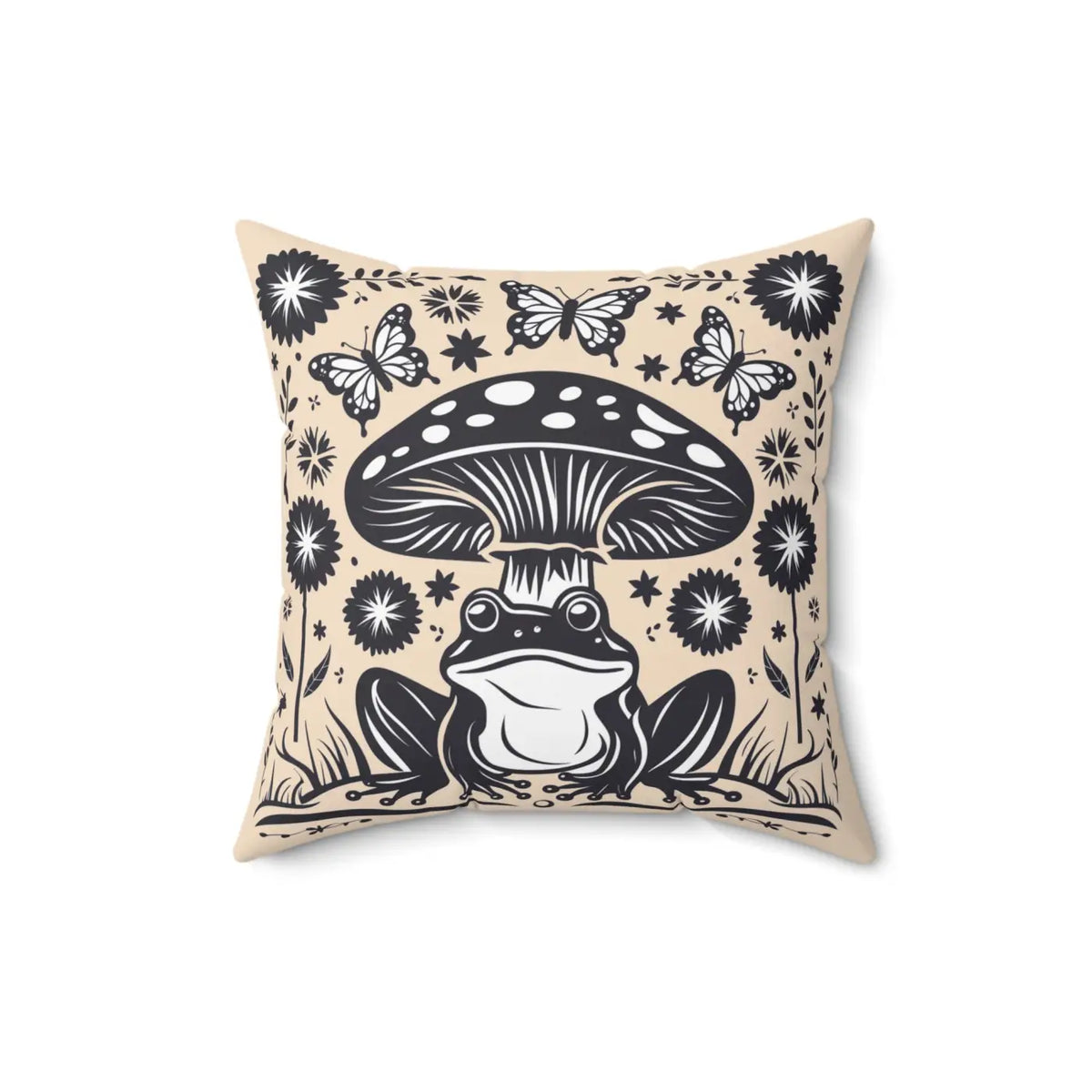 DipaliZ Frog Mushroom Pillows Stylish Frog Mushroom 18x18