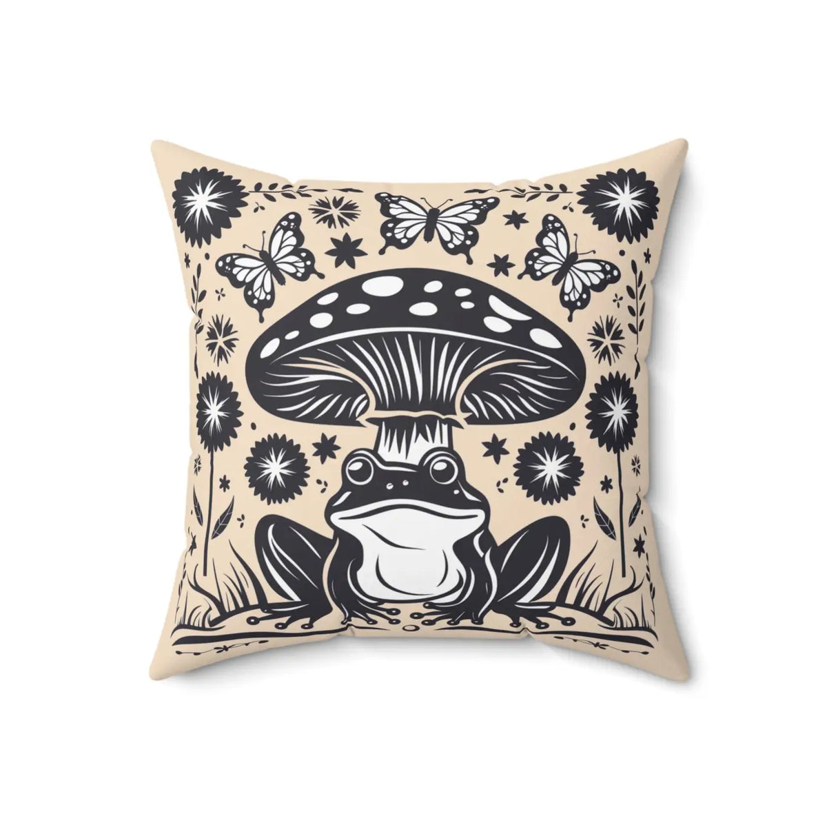 DipaliZ Frog Mushroom Pillows Stylish Frog Mushroom 18x18