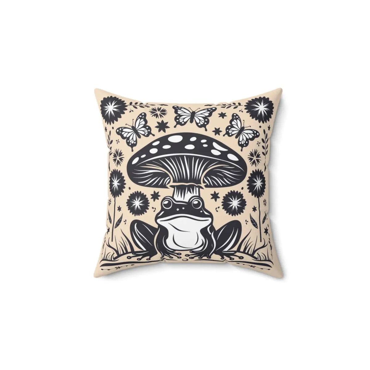 DipaliZ Frog Mushroom Pillows Stylish Frog Mushroom 18x18