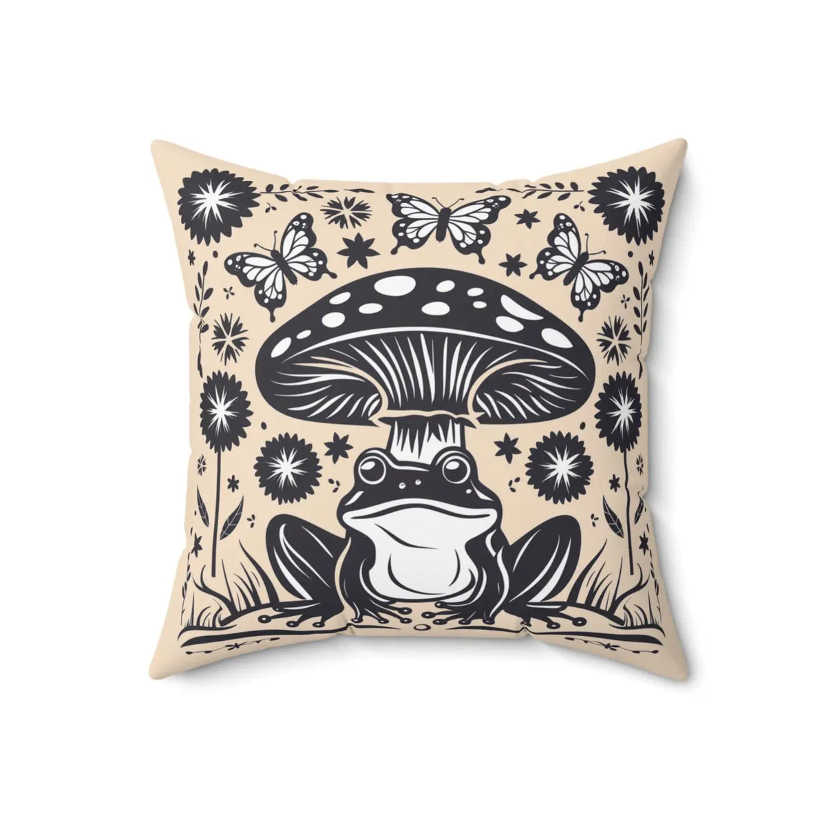 DipaliZ Frog Mushroom Pillows Stylish Frog Mushroom 18x18