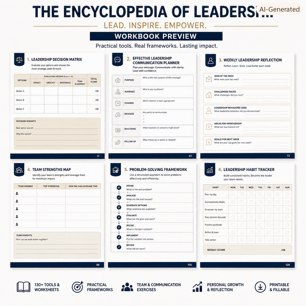 Ultimate Leadership Development Guide + Worksheets