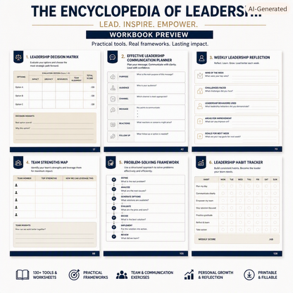 Ultimate Leadership Development Guide + Worksheets
