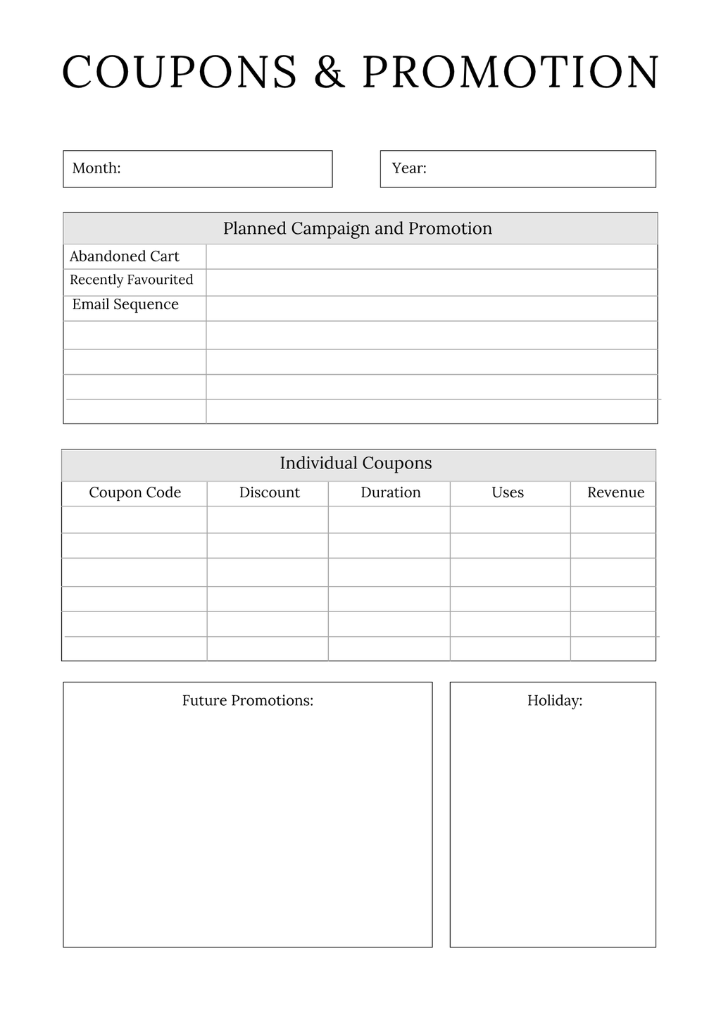 Business Planner-Templates