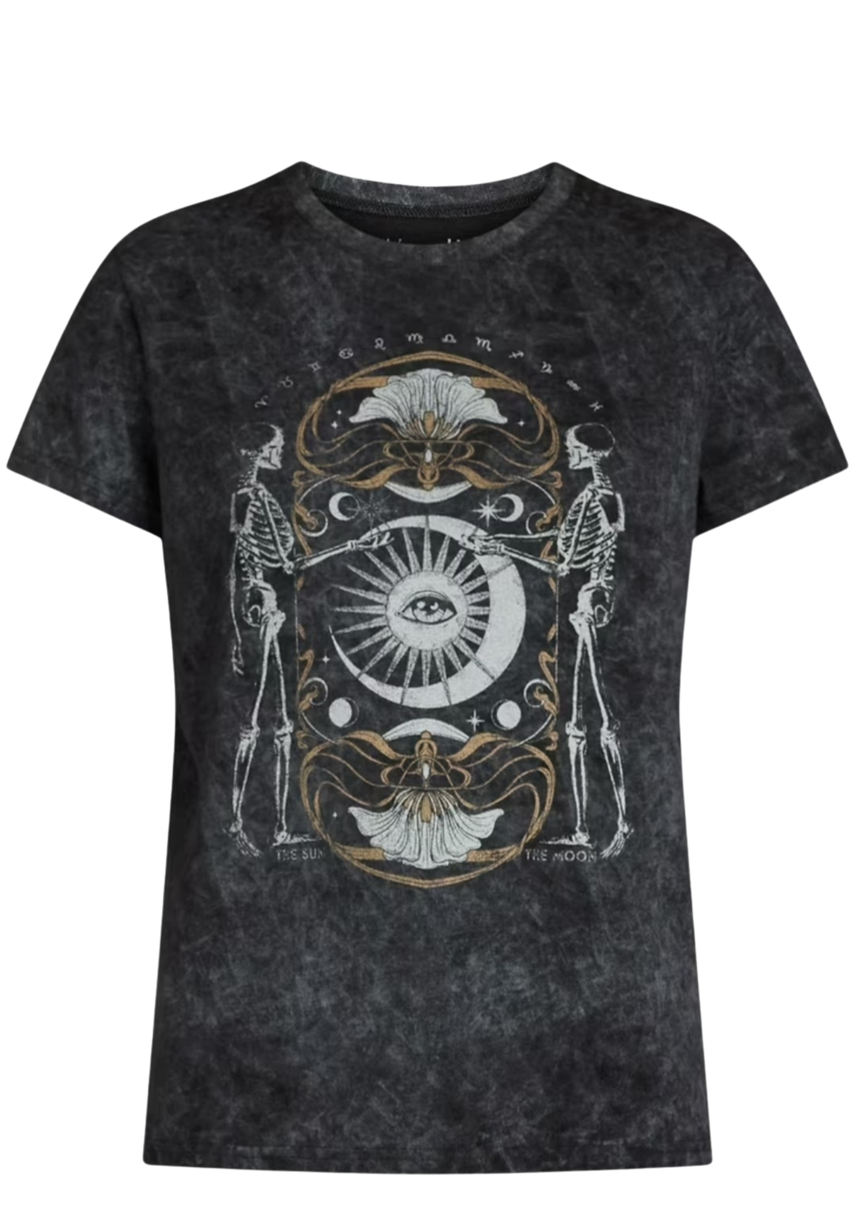 Sun & Moon Skeleton Tee – Cosmic Streetwear, Pre‑Loved & Like New