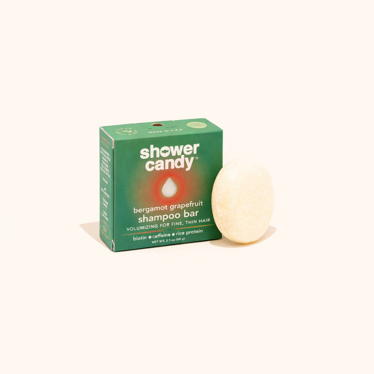 Bergamot Grapefruit Volumizing Shampoo Bar for Fine and Thin Hair